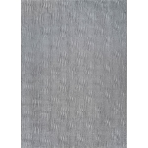 Serenity Gray Solid 5 ft. x 7 ft. Modern Non Skid Soft Indoor Area Rug