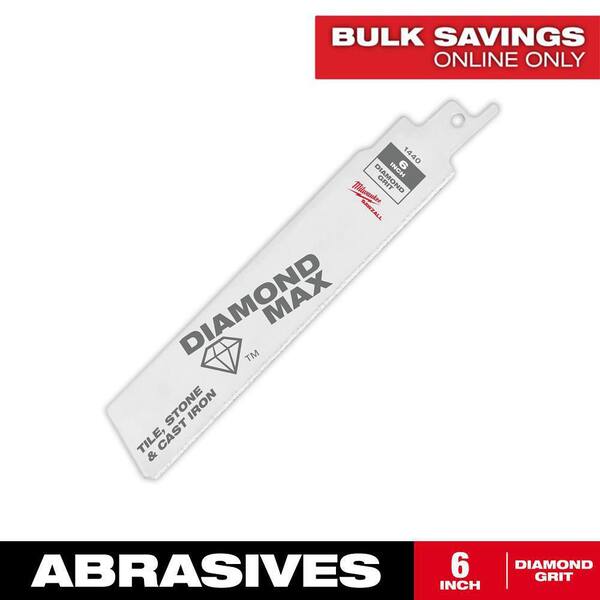 Lame SAWZALL Milwaukee Diamond Grit 48-00-1440 – Pour Fonte – 150 Mm