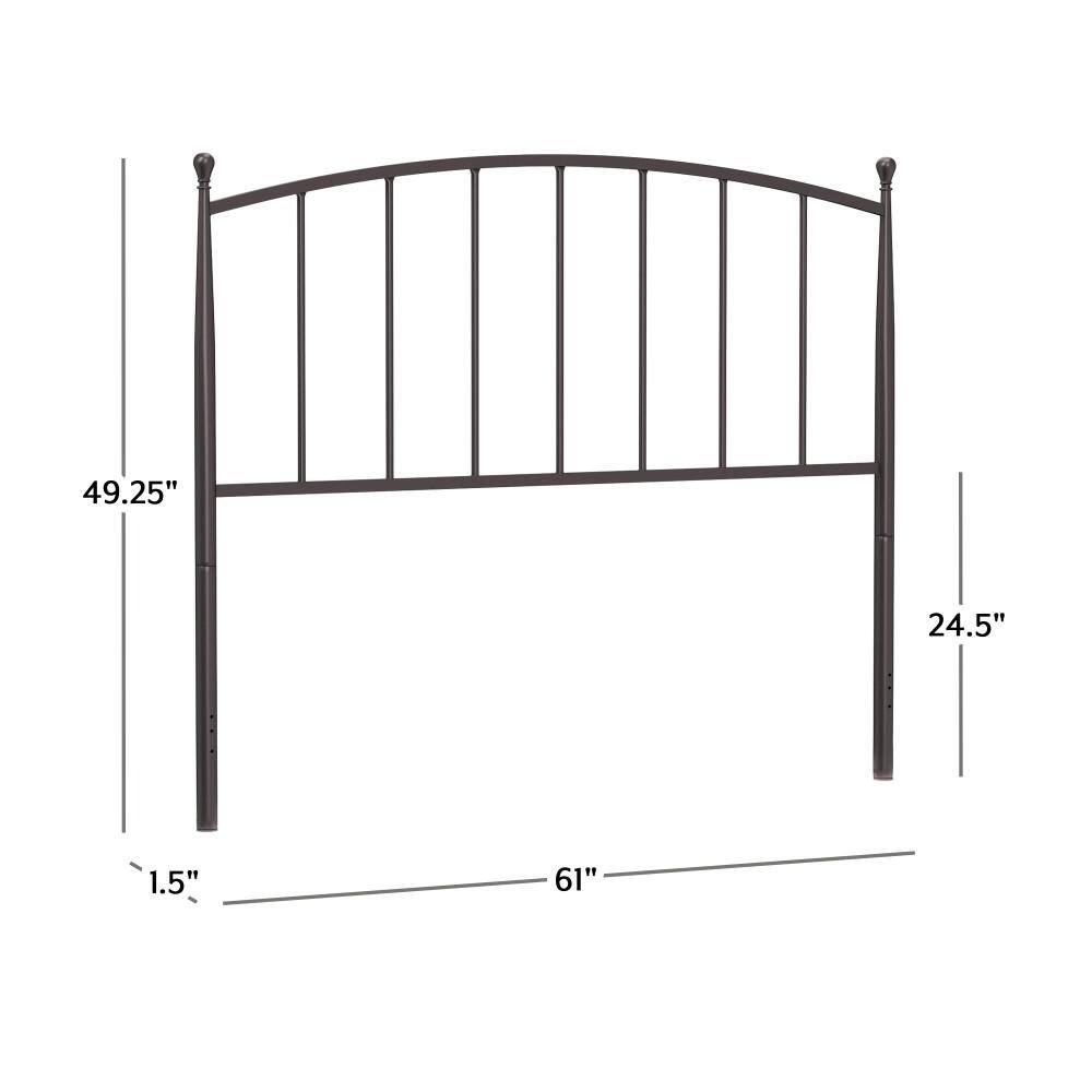 Gray Bronze Metal Full/Queen Farmhouse Headboard