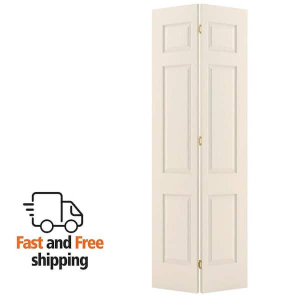 JELD-WEN 30 in. x 80 in. 6 Panel Colonist Hollow Core Primed