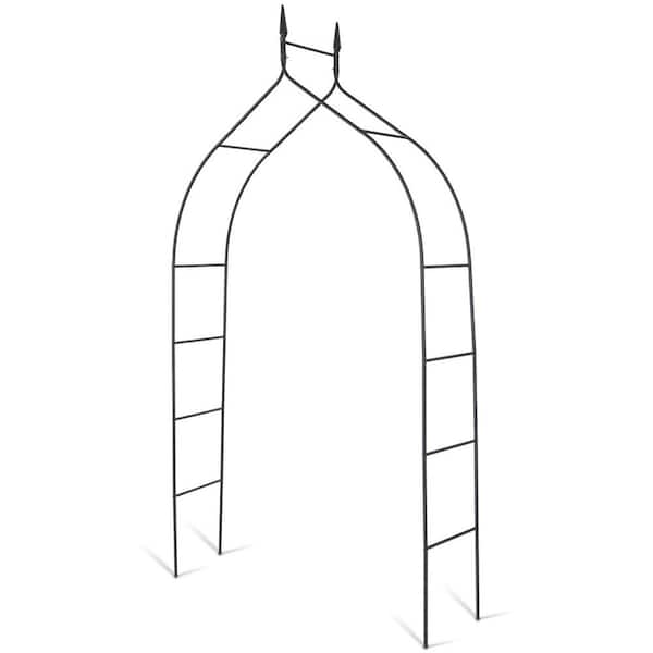 Unbranded 101 in. H x 15 in. W Steel Gothic Rose Arch
