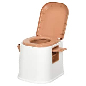 19 in. Portable Travel Toilet for Outdoor Activities, Non-Electric, Waterless Toilet