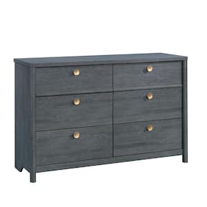 Dover Edge 6-Drawer Denim Oak Dresser 32.795 in. x 50.945 in. x 17.244 in.