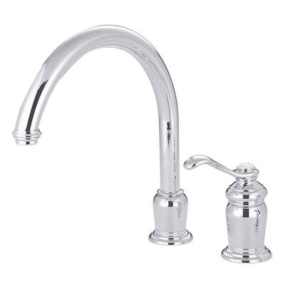 3-Hole Sink 9-1/16 spout with Matching Finish sidespray in Escutcheon Kitchen Faucet Polished Chrome KOHLER 10413-CP Forté R 