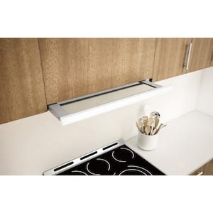 Pisa 24 in. Convertible Under Cabinet Range Hood with Halogen Lights in White