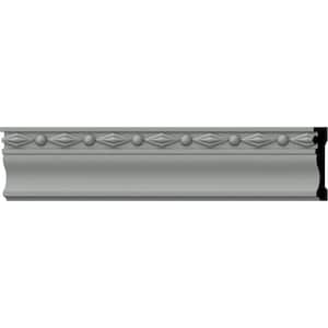 SAMPLE - 1/2 in. x 12 in. x 2-1/4 in. Urethane Federal Chair Rail Moulding