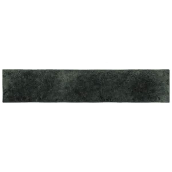 Merola Tile Menorca Black 3 in. x 13 in. Ceramic Wall Tile (6.44