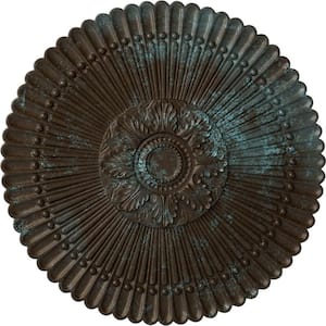30" x 1-1/4" Nexus Urethane Ceiling Medallion (Fits Canopies up to 2-3/4"), Bronze Blue Patina