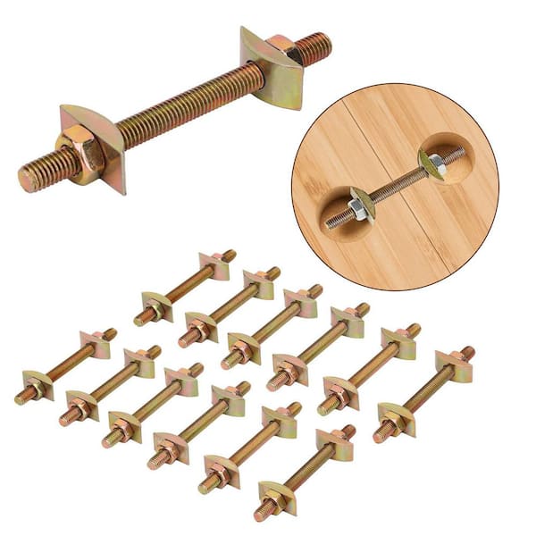 12-Piece Furniture Fastening Connectors, Countertop Connector, Bed Connecting Kit