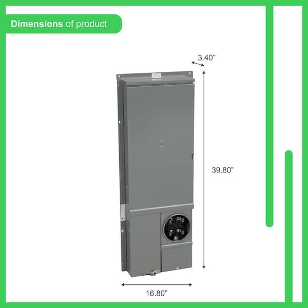 Square D Homeline 225 Amp 30-Space 42-Circuit Outdoor Ring