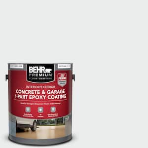 1 gal. #BWC-12 Vibrant White Self-Priming 1-Part Epoxy Satin Interior/Exterior Concrete and Garage Floor Paint