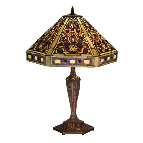 Illumine 3 Light Tiffany Table Lamp