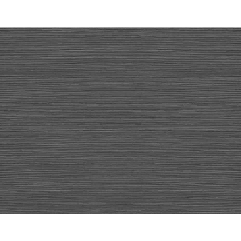 Moroccan Black Sisal Texture Vinyl Wallpaper Roll