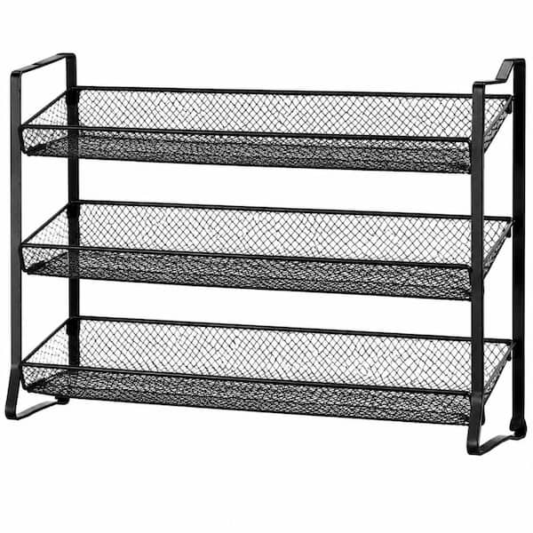 4-Tier 28-Jar Spice Rack Organizer with Clear Glass Jars, Dual Lids, Funnel and Labels for Kitchen Use