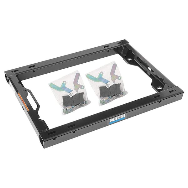 Reese Class IV Fifth Wheel Trailer Hitch Adapter Kit with Handles for Under Bed Rail