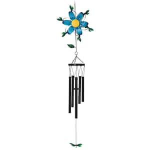 BOHEMIA GRASS セット FC Design 41 in. Long Flower with Hummingbird Wind chime