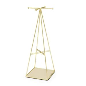 Prisma Jewelry Stand Matte Brass