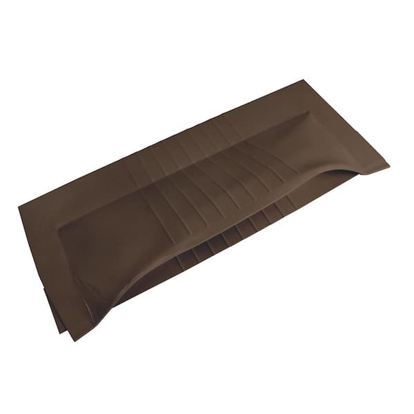 Active Ventilation 15 sq. in. NFA Aluminum Brown Off Ridge Static Roof Vent