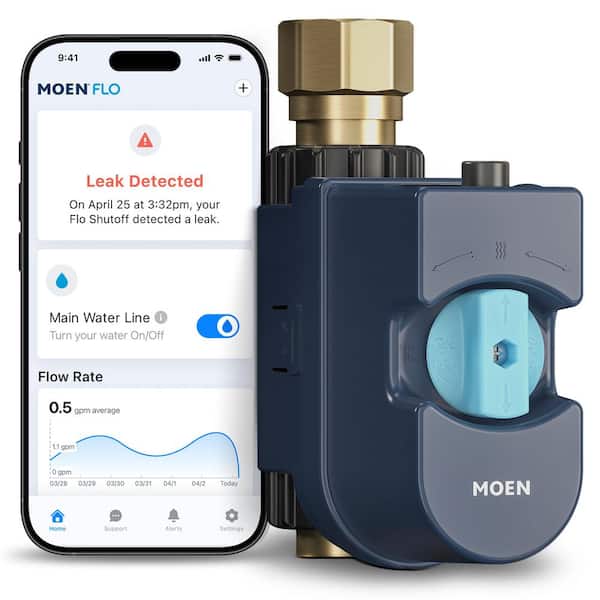 Flo 1 in. Smart Water Monitor and Automatic Water Shut Off Valve