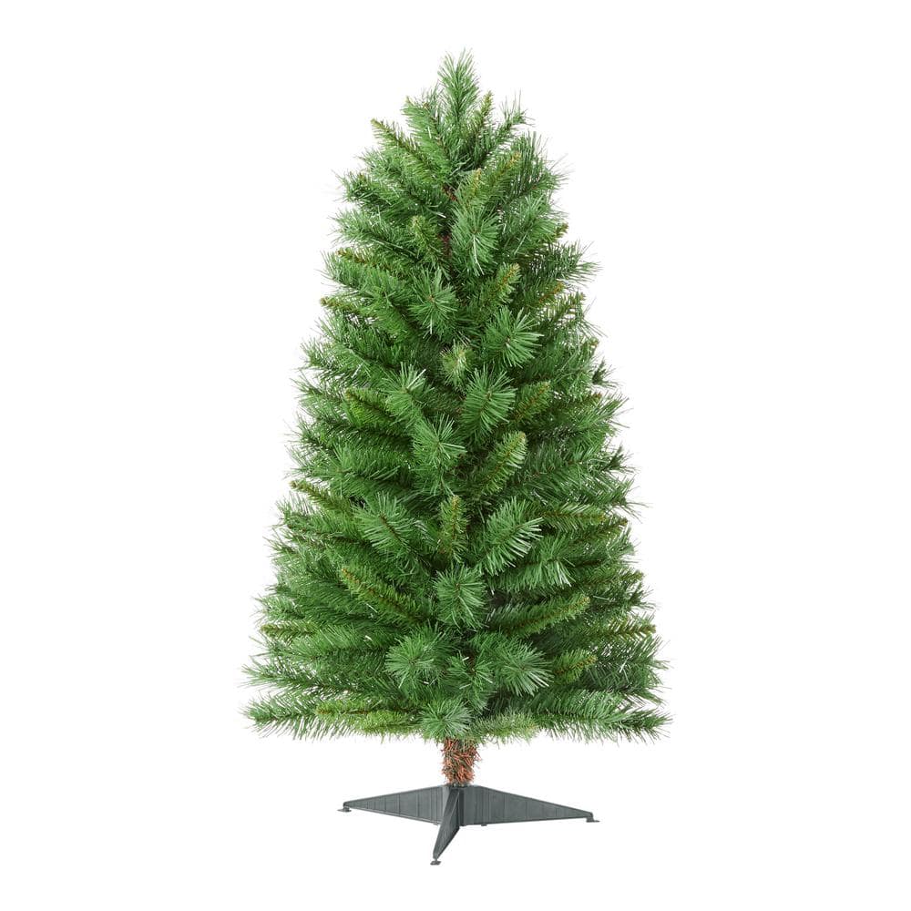 Home Accents Holiday 3 ft Pine Unlit Artificial Christmas Tree 21WL10133 The Home Depot