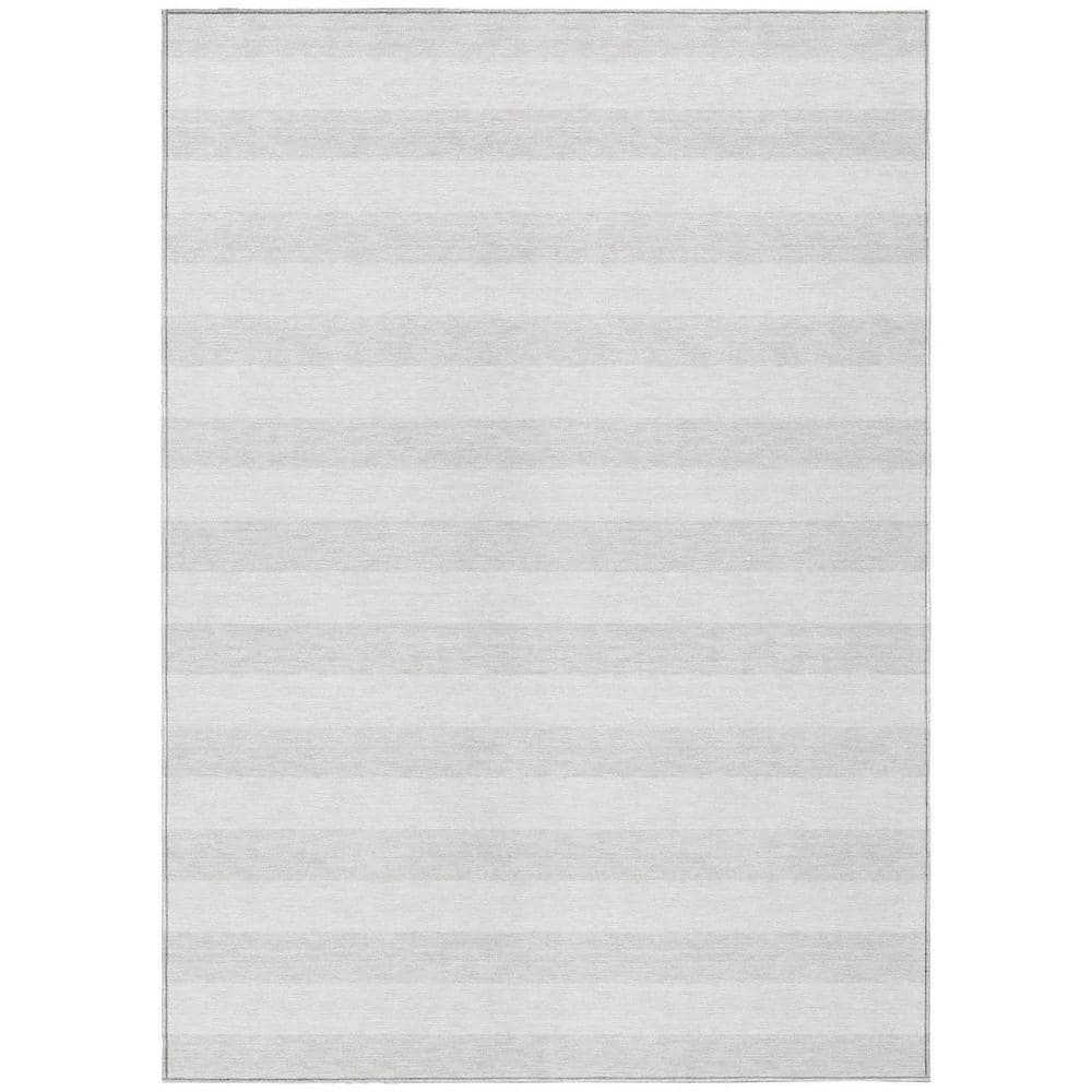 Ivory 3 ft. x 5 ft. Woven Striped Polyester Rectangle Indoor/Outdoor Area Rug price history on PriceWatchPro