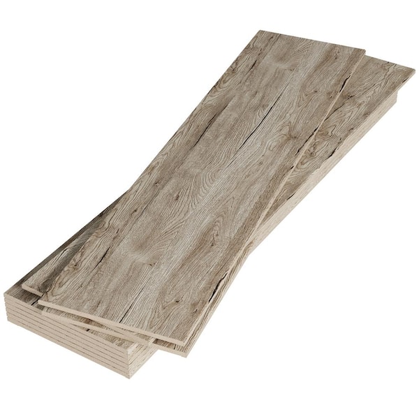 Dundee Deco Falkirk Stirling 1/4 in. x 2-1/8 ft. x 3/5 ft. Sound Absorbing Beige Wood MDF Decorative Wall Paneling 1-Pack