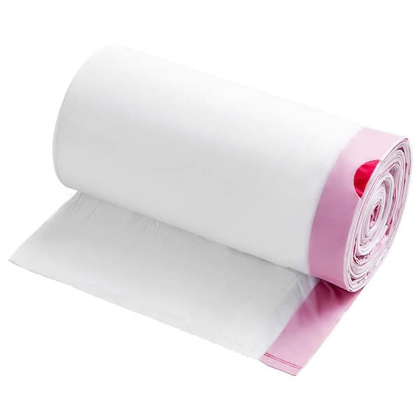 Drawstring Trash Bags, 13 gal. 110-Count Tall Kitchen Trash Bags, Extra Thick Fresh Scent Garbage Bag (White)