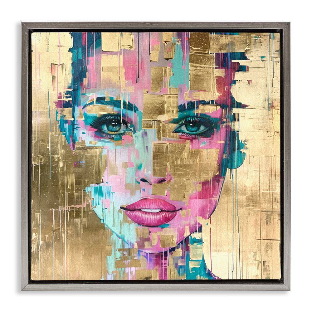Bold Hued Radiance by Svetlana Aleynikova Gray Floater Frame People Graphic Art Print 25 in. x 25 in. price history on PriceWatchPro