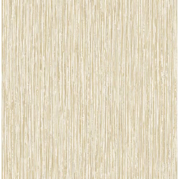 Fine Decor Kofi Champagne Faux Grasscloth Paper Strippable Roll (Covers 56.4 sq. ft.)
