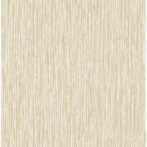 Kofi Champagne Faux Grasscloth Champagne Wallpaper Sample