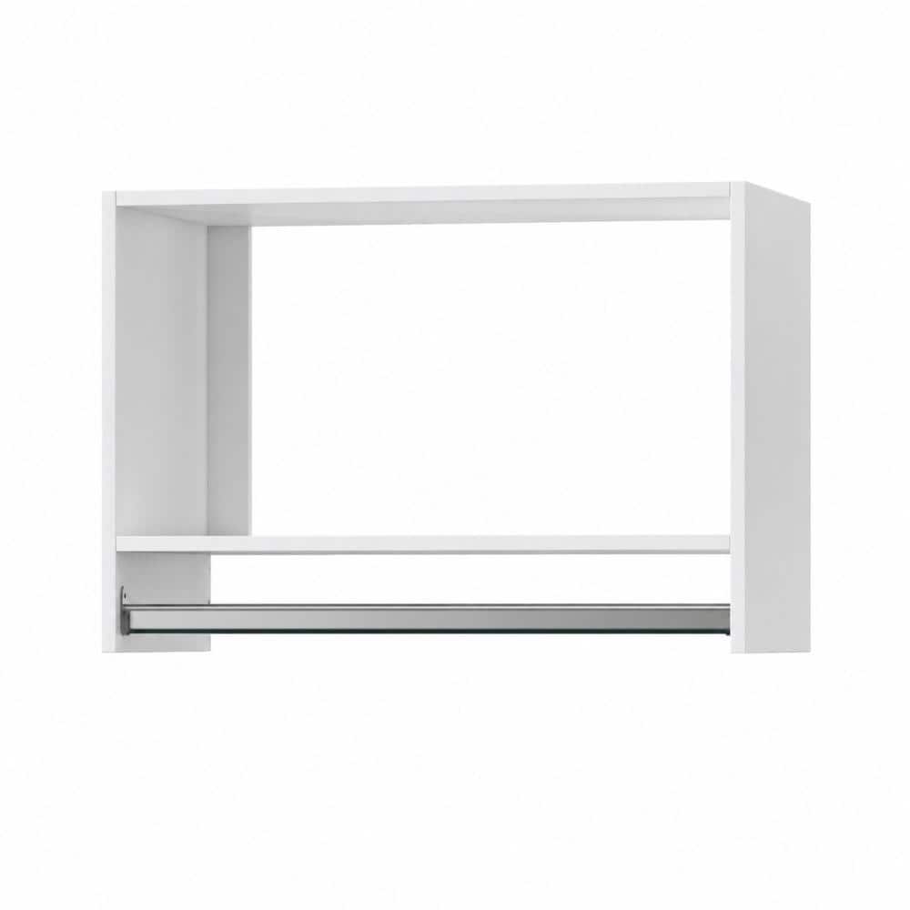 31.5 in W White Modular Closet System Wall Mounted Organizer with Shelf and Hanging Rod price history on PriceWatchPro