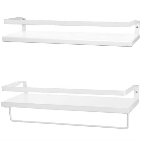 White Steel 3-Shelf Floor Freestanding Shower Caddy 12-in x 5.5-in
