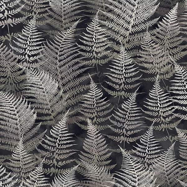 Graham & Brown Clarissa Hulse Woodland Fern Charcoal Removable Wallpaper