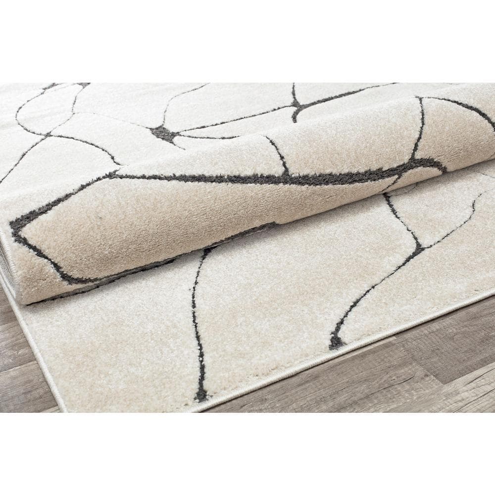 Cadence Marble Cream 5' x 7' Stain-Resistant Area Rug