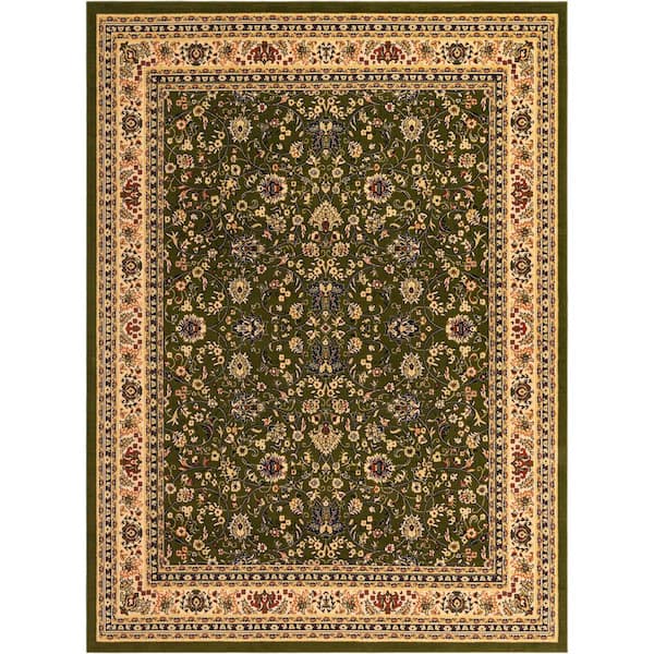 Unique Loom Sialk Hill Washington Green 9' 10 x 13' 0 Area Rug