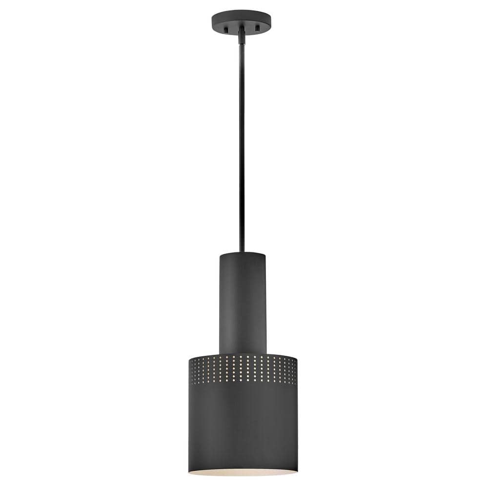 Casey Black Steel Mini Pendant with LED Light