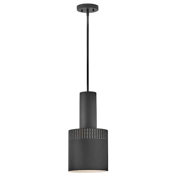 LARK Casey 1-Light Black Pendant Light 83687BK - The Home Depot