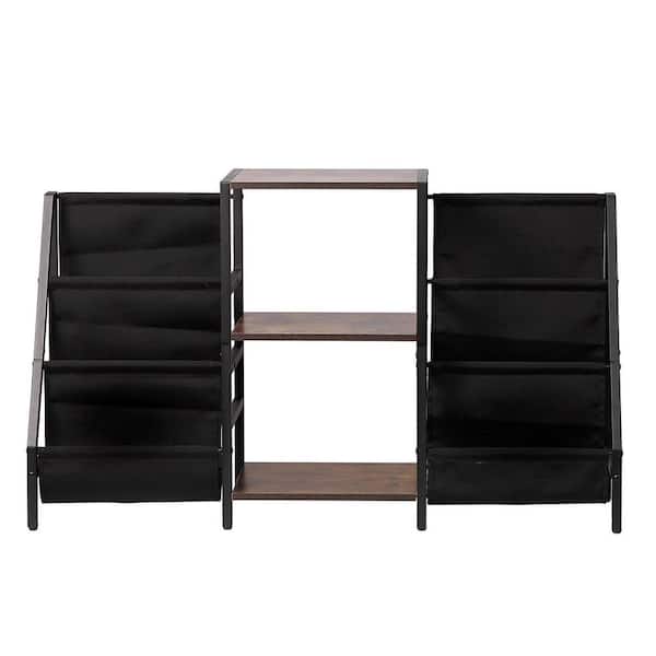 SVOPES Record Player Stand Retractable, Standable for 0-23.62 in. TVs 3-Tier Metal Vinyl Storage