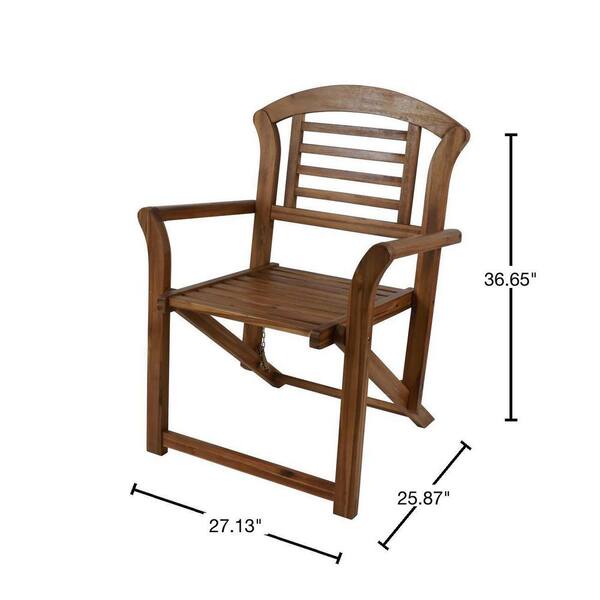 fenton outdoor folding arm chair