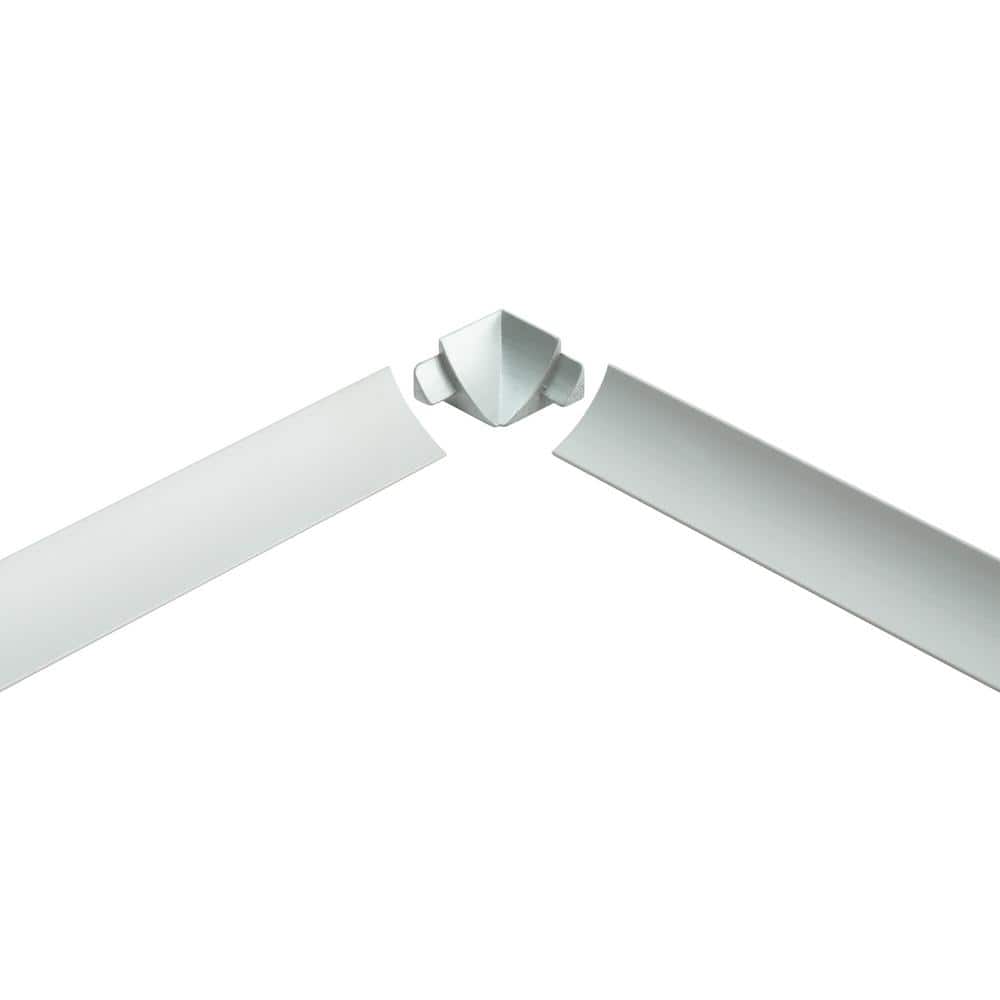 T-Cove 0 in. D x 0.63 in. W x 0 in L Connection Wall/Flr Int Crnr (2 Way) Aluminum Silver Molding and Transition Trim price history on PriceWatchPro
