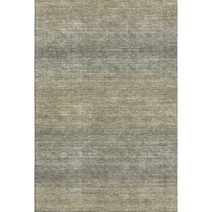 Mayfield Premium Machine Washable Abstract AMF2005 Fern 3 ft. x 5 ft. Area Rug