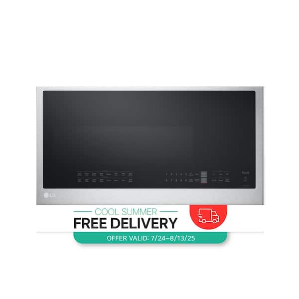 Smart 1.7 cu. ft. Over the Range Convection Microwave Oven with Air Fry in PrintProof Stainless Steel