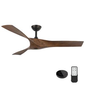 Wesley 52 in. Indoor/Outdoor Oil Rubbed Bronze DC Motor Ceiling Fan with Remote Control Works with Google and Alexa