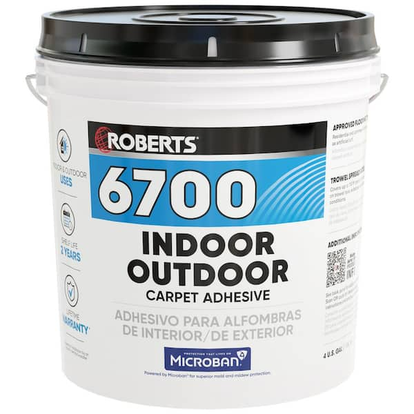 ROBERTS Creamy Tan 4 Gal. Indoor/Outdoor Carpet and Artificial Grass Adhesive