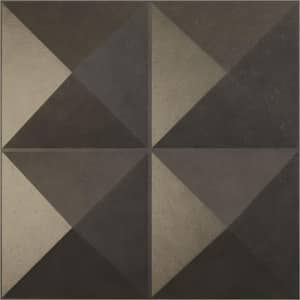 11-7/8 in. W x 11-7/8 in. H Tirana EnduraWall Decorative 3D Wall Panel, Weathered Steel (12-Pack for 11.76 Sq.Ft.)