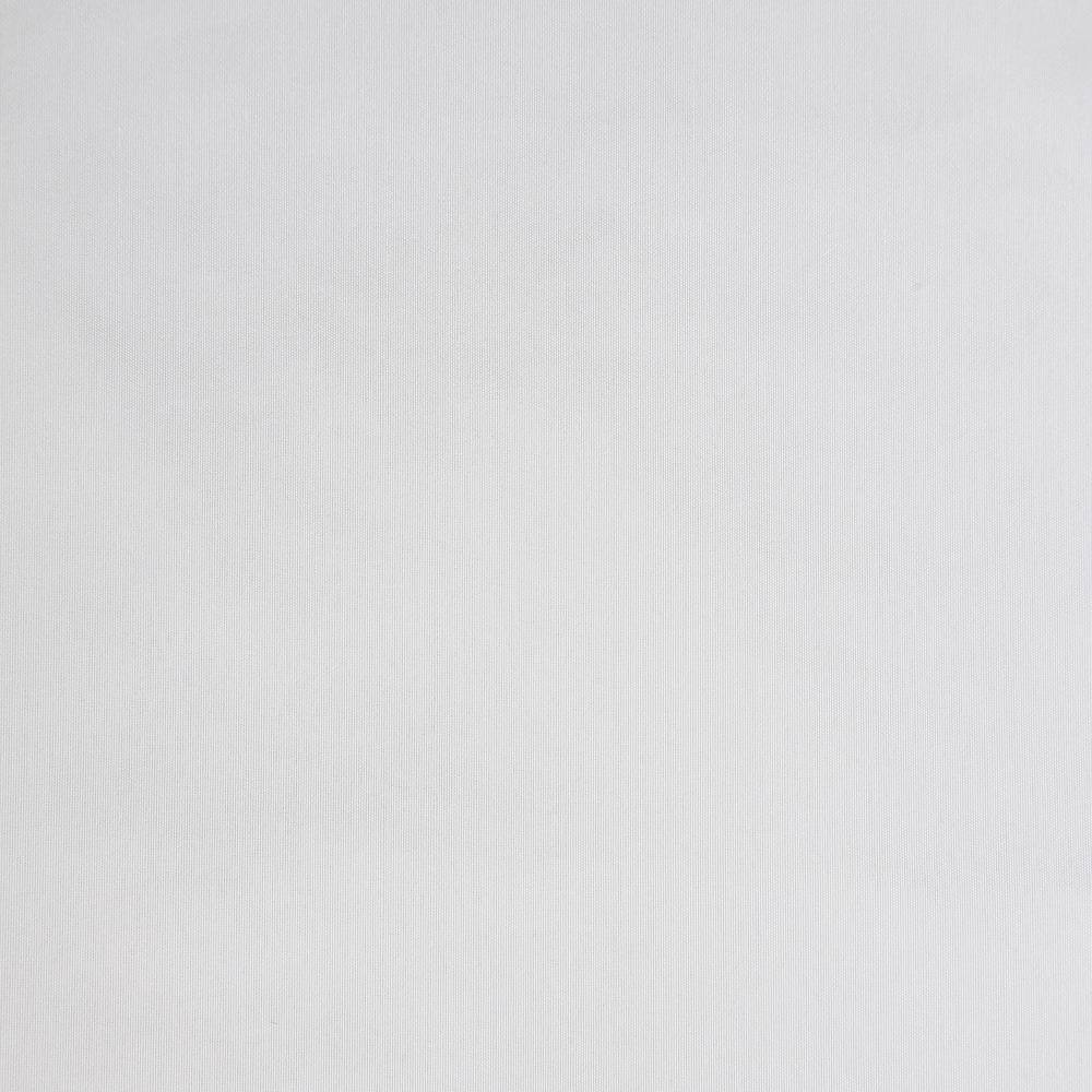 Pearl White Faux Silk Blackout Curtain Panel with Back Tab