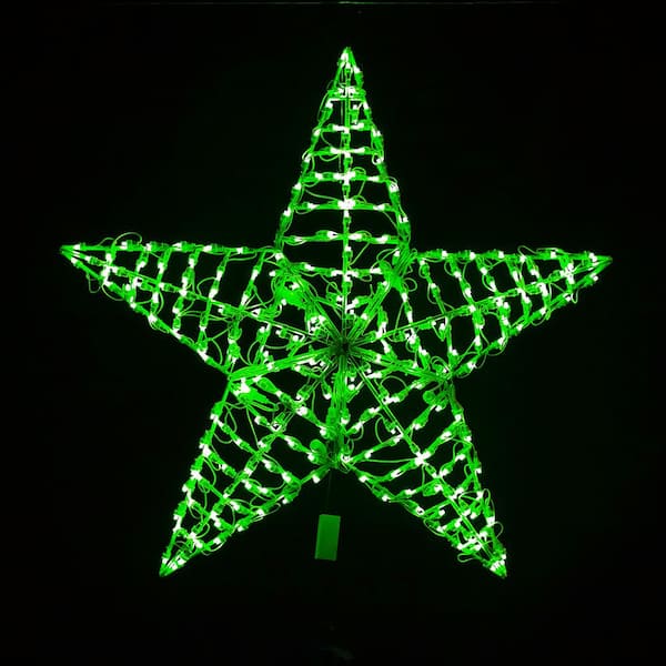 HOLIDYNAMICS HOLIDAY LIGHTING SOLUTIONS Dynamic RGBWW 36 in. 5-Point Star Yard Decor with 240 Lights