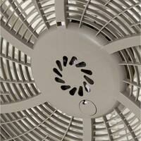 Cyclone Power Circulator 20 in. 3 Speed Beige Floor Fan with Adjustable Fan Head, Auto Timer and Remote Control