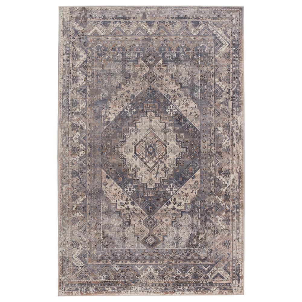 Blue and Gold Luxury Bathroom Rug Meadow - 190 x 300cm