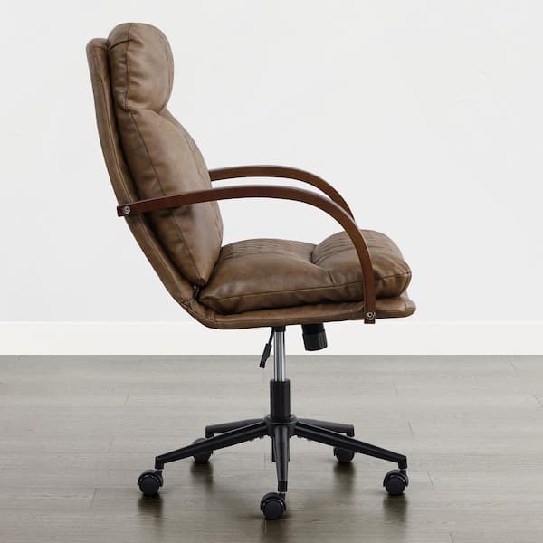 Spruce & Spring Hilo Faux Leather Swivel Ergonomic Office Task